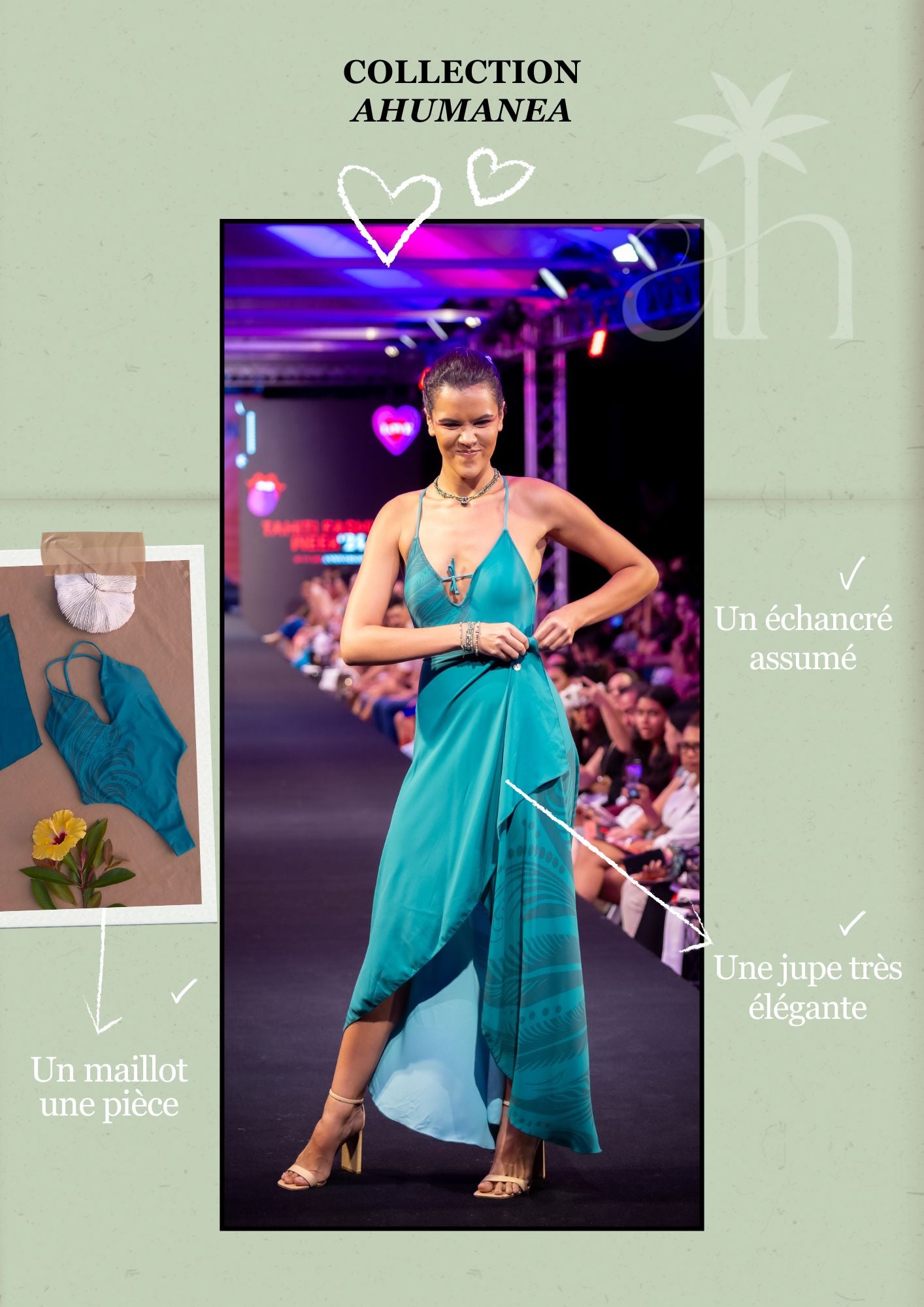 Ensemble robe (maillot / jupe longue) de la collection "Ahumanea"  129.89 €