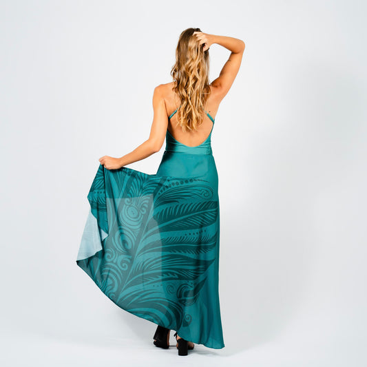 Robe maillot une pièce et jupe longue "Ahumanea"