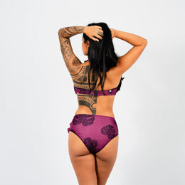 "AhuMiti" haut bandeau bretelle amovible bas culotte taille haute et jupe longue